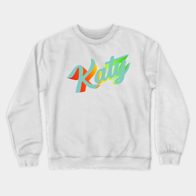 Colorful Katy Crewneck Sweatshirt by CreatenewARTees